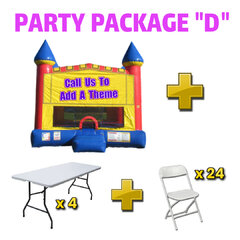 15x15 Bounce + 4 Tables + 24 Chairs